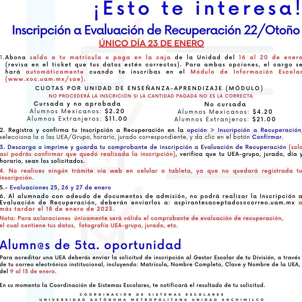 Inscripción recupreación 